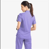 DOCTORS NURSES V-NECK SHORT-SLEEVED ELASTIC WAIST QUICK-DRY WORK UNIFORM