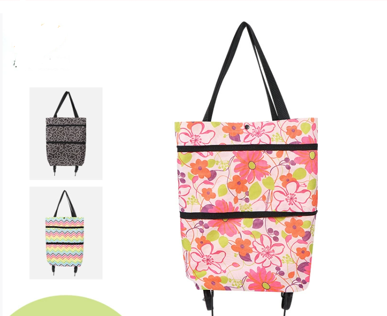 PORTABLE FOLDING OXFORD SHOPPING/TRAVEL PICNIC CASUAL BAGS
