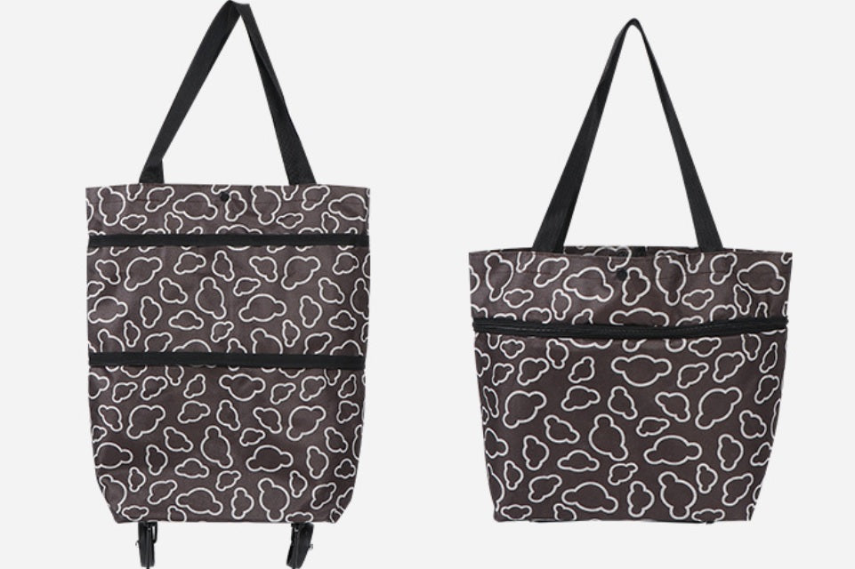PORTABLE FOLDING OXFORD SHOPPING/TRAVEL PICNIC CASUAL BAGS