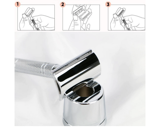 Metal Double Edge Safety Razor With 10 Blades