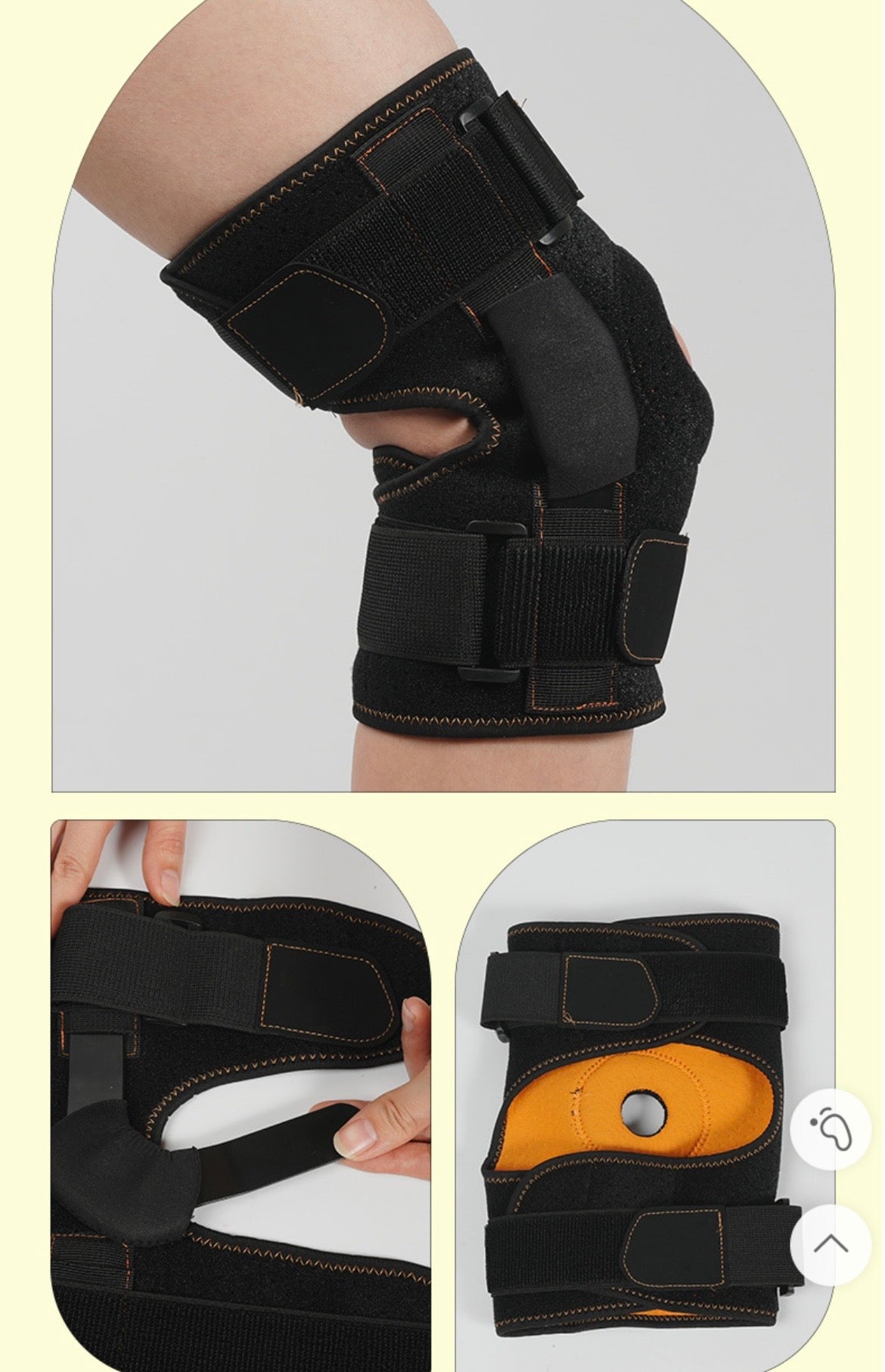 Adjustable Knee Brace - Compression Support for Arthritis & Joint Pain Relief (One Pair)