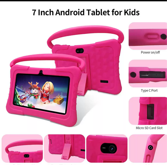 32 GB 7INS EDUCATIONAL CHILDREN'S SOFTWARE TABLET WITH PROTECTIVE SILICONE CASE