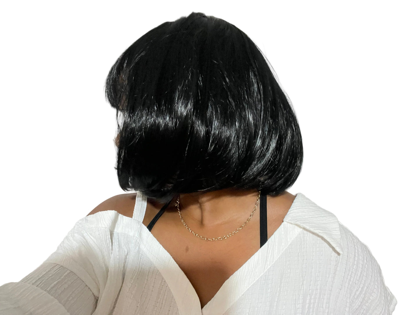 Glueless 12" Front Lace Wig Chemical Fibrer Everyday Style