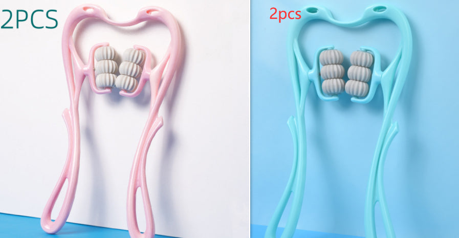 Six-Wheel Neck Massager - Manual Therapeutic Relief Tool