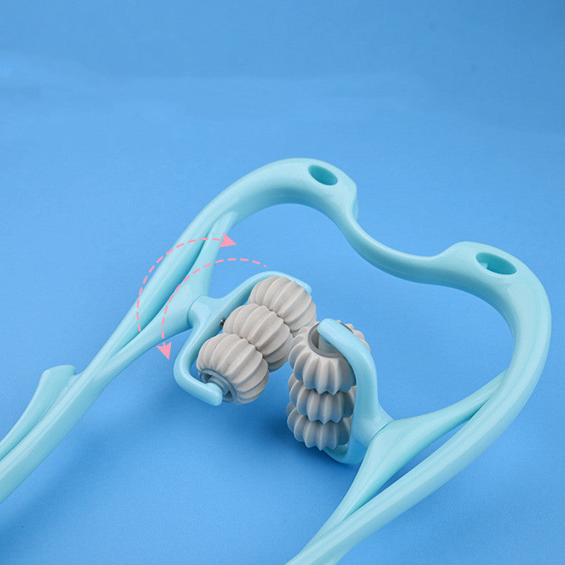 Six-Wheel Neck Massager - Manual Therapeutic Relief Tool