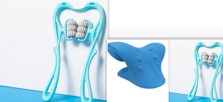 Six-Wheel Neck Massager - Manual Therapeutic Relief Tool
