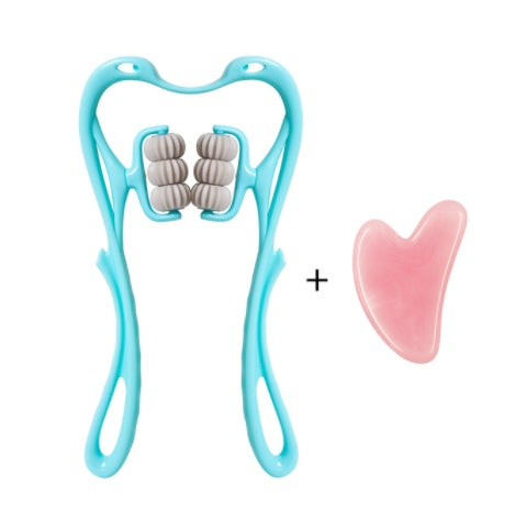 Six-Wheel Neck Massager - Manual Therapeutic Relief Tool