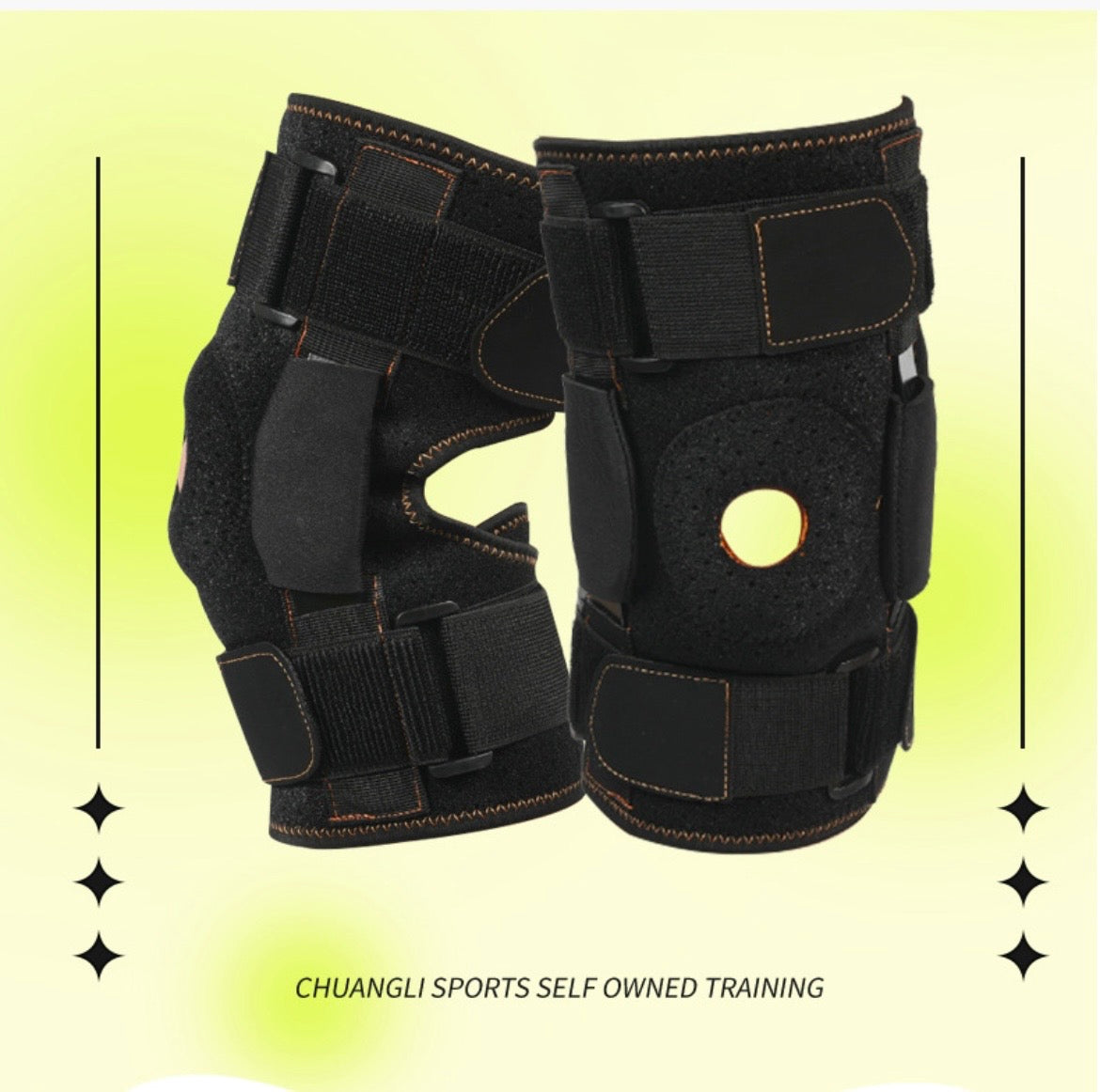 Adjustable Knee Brace - Compression Support for Arthritis & Joint Pain Relief (One Pair)
