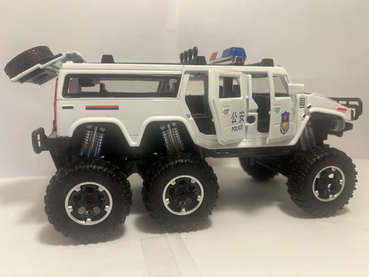 1/32 Diecasts Hummer H2 6*6 Tire Alloy Car Model