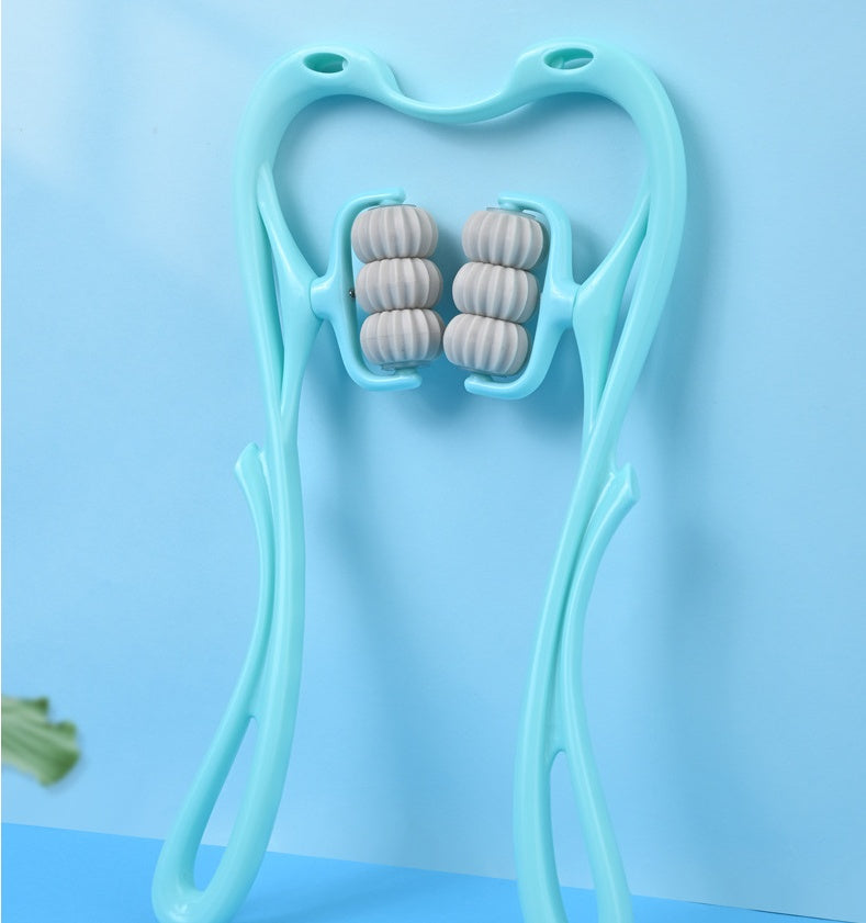 Six-Wheel Neck Massager - Manual Therapeutic Relief Tool