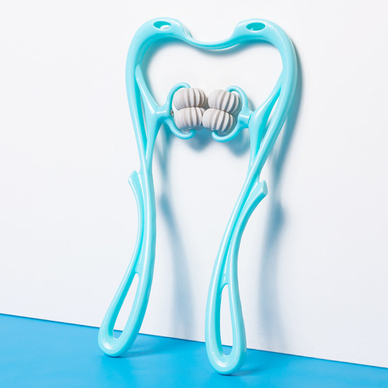 Six-Wheel Neck Massager - Manual Therapeutic Relief Tool