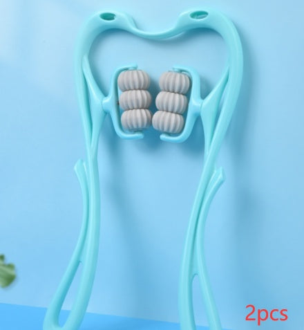 Six-Wheel Neck Massager - Manual Therapeutic Relief Tool